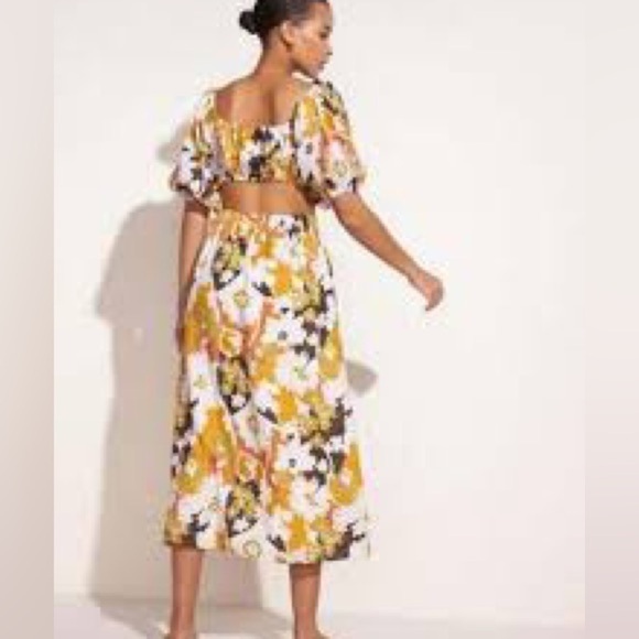 Faithfull the Brand Trinita Cutout Floral Maxi Dress - Picture 2 of 6